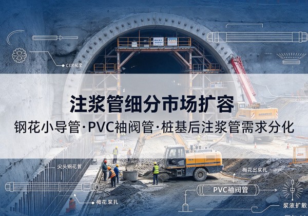 恩阳注浆管细分市场扩容，隧道钢花小导管、PVC 袖阀管、桩基后注浆管需求分化